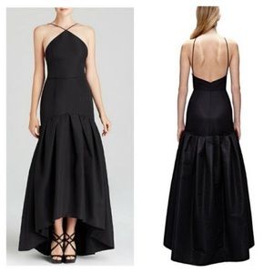 NWT Jill Stuart Black Faille  Mermaid Gown 2
